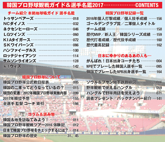 ストライク ゾーン 韓国プロ野球観戦ガイド 選手名鑑17 14年連続発行